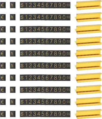 AaL-49-17 S 20 مجموعه در هر جعبه برچسب قیمت پلاستیکی با پایه فلزی