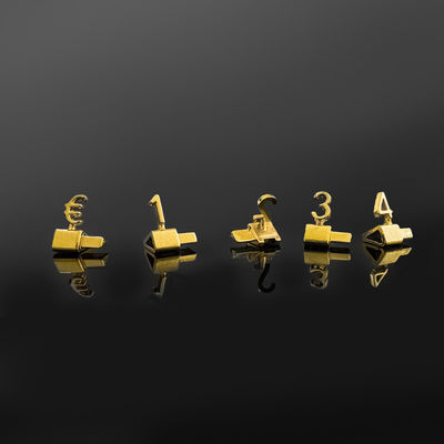 3D Metal EUR Hệ thống định giá đồ trang sức