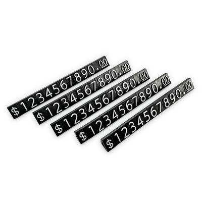 130 stuks ABS Plastic Driehoekig prijslabel Arabisch Nummer Tag Labelblokken