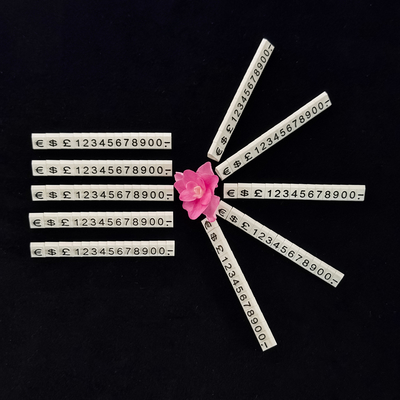 Black ABS Plastic Mini Price Tag Cube 5 x 3 mm for Jewelry and Watch Store Display