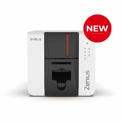 Evolis Zenius 2 Card Printer with 300 Dpi Resolution Single-sided Printing and USB 2.0 Connectivity