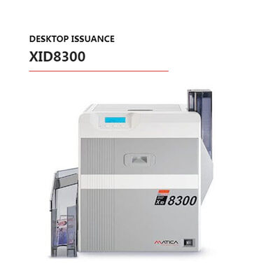 Matica XID8300 ID Card Printer with 300 dpi resolution 120 cards per hour and retransfer printing technology