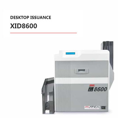 Identis XID8600 600dpi Dual-Sided Retransfer Card Printer with Microtext and Covert UV Printing