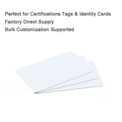 Blank PVC Card - 85.6 x 54.0 mm Size, 30 mil (0.76mm) Thickness with High-Gloss or Matte Finish for Membership and Loyalty Programs