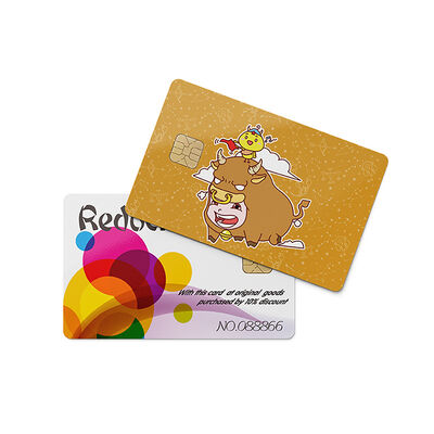 Custom Full-Bleed Printable Contact IC Smart Cards with 30 mil Thickness and Class 1000 Dust-Free Finish