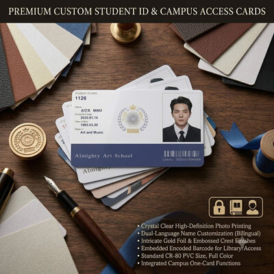 Wholesale Custom Designs PVC Card with Full-Bleed Printable and 30 mil Thickness for Student ID and Membership
